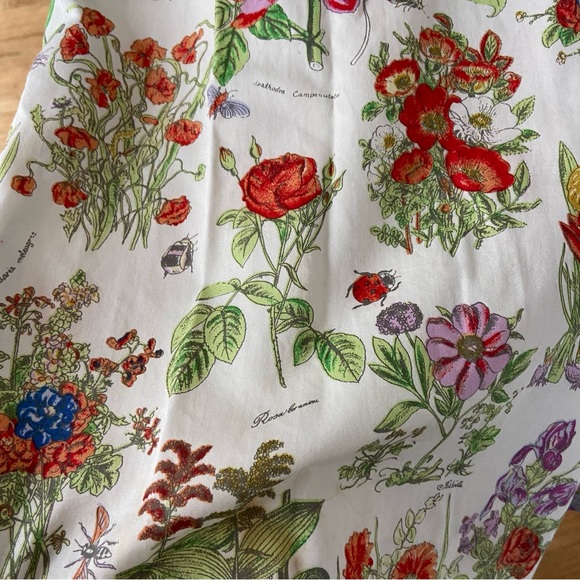 Vintage 90’s Geiger Floral & Bug Skirt 100% Cotton Absolutely Gorgeous Size 6/S - Picture 9 of 13